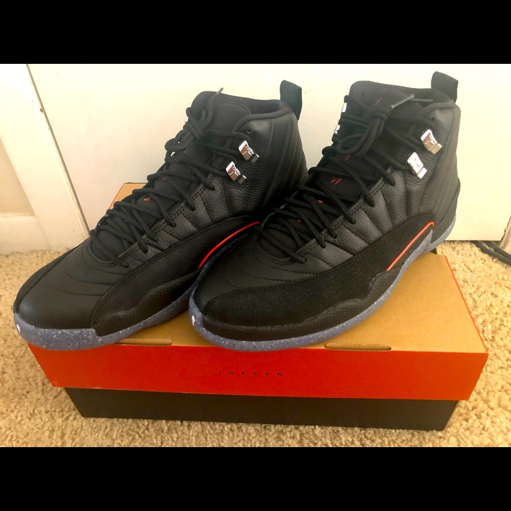 Jordan 12 retro utility black on black